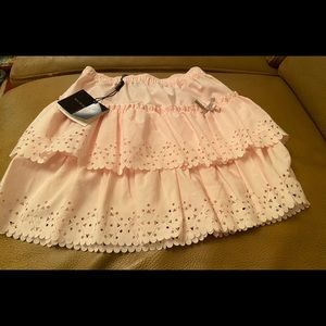 NWT Girls Burberry Soft Pink Ruffle Skirt Size 2Y